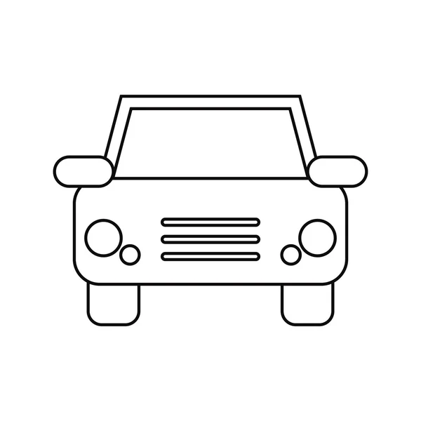 Progettazione del veicolo auto isolata — Vettoriale Stock