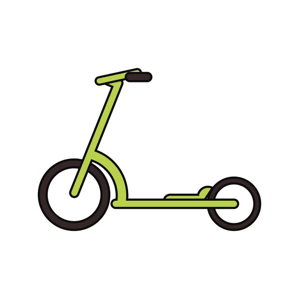 Conception de véhicule de scooter isolé — Image vectorielle