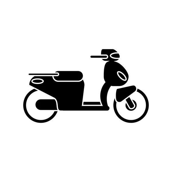 Elszigetelt motorkerékpár járműtervezés — Stock Vector