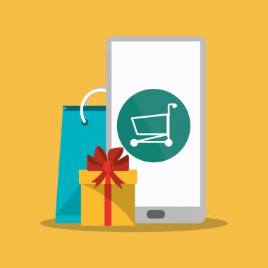 Smartphone ve online tasarım alışveriş