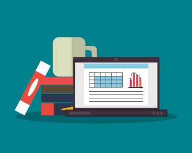 Dizüstü bilgisayar ofis ve iş tasarımı