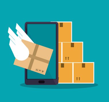 Akıllı telefon ve teslimat tasarım