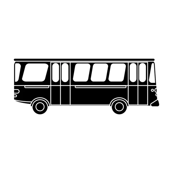 Isolated bus vehicle design — Stock Vector