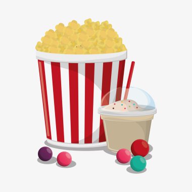 Mısır hızlı ve karnaval gıda tasarım pop