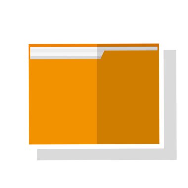 İzole dosya belge tasarımı