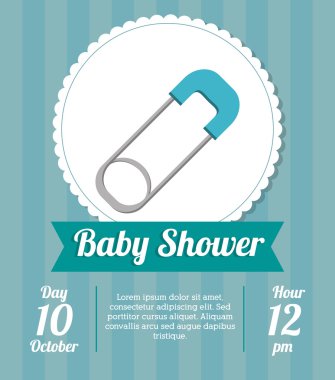 PIN bebek duş kart tasarımı