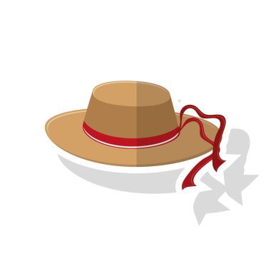 İzole kadın şapka tasarım