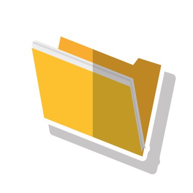 İzole dosya belge tasarımı