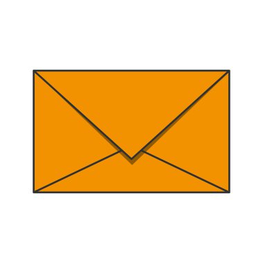 İzole zarf posta tasarım