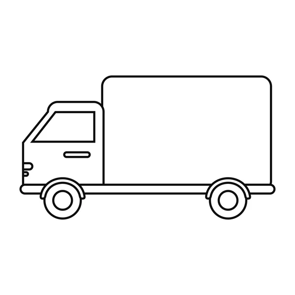 İzole kamyon araç tasarım — Stok Vektör