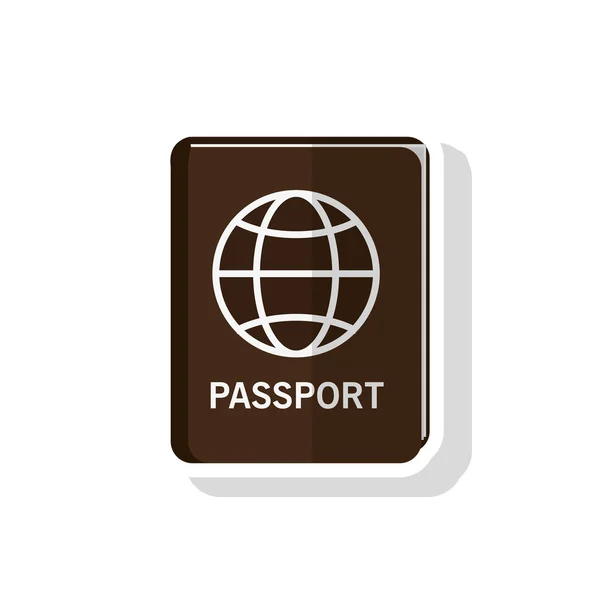 Passeport de voyage et concept de tourisme — Image vectorielle