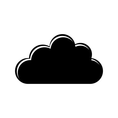 Hava tasarım izole bulut