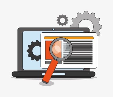 Dizüstü bilgisayar ve dijital pazarlama tasarım