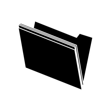 İzole dosya belge tasarımı