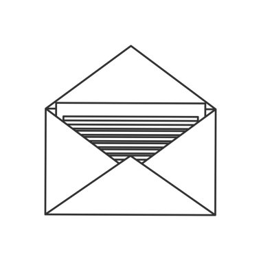 İzole zarf posta tasarım