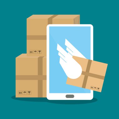 Akıllı telefon ve teslimat tasarım