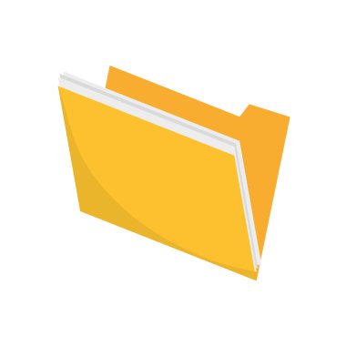 İzole dosya belge tasarımı