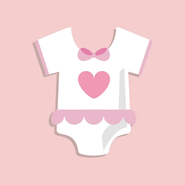 ベビー シャワー カード デザインの赤ちゃんの布 — ストックベクタ
