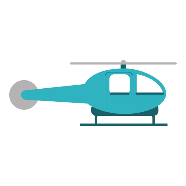 Isolated helicopter vehicle design — Stock Vector