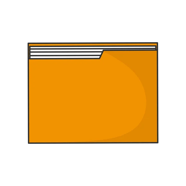 Diseño de documento de archivo aislado — Vector de stock