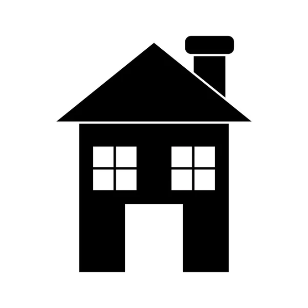 Ізольований дизайн будинку та будинку — стоковий вектор