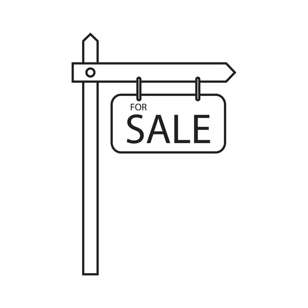 Izolované prodej silniční znamení designu — Stockový vektor