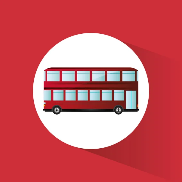 Busfahrzeug- und Transportdesign — Stockvektor