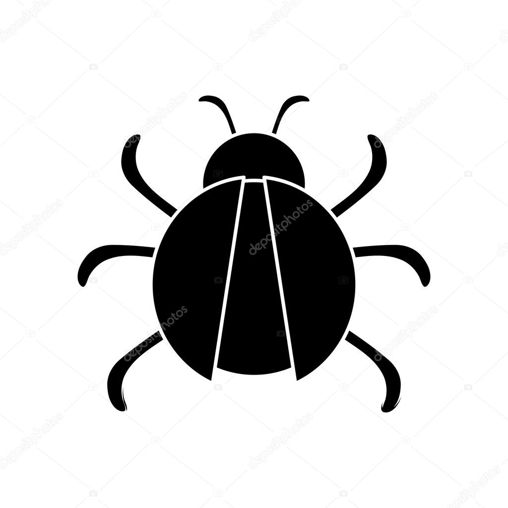 Isolated bug insect design