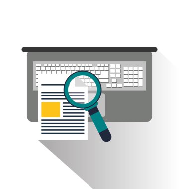 Dizüstü bilgisayar ve dijital pazarlama tasarım