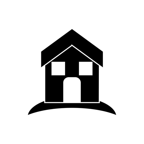 Isolerade hus och hem byggnadsdesign — Stock vektor