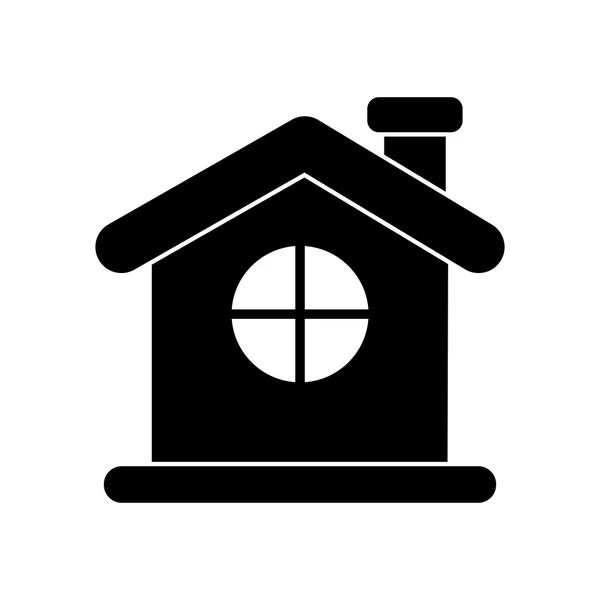 Conception de maisons isolées et de bâtiments résidentiels — Image vectorielle