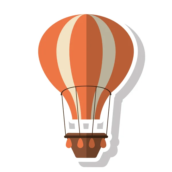 Diseño de globos de aire caliente aislados — Vector de stock