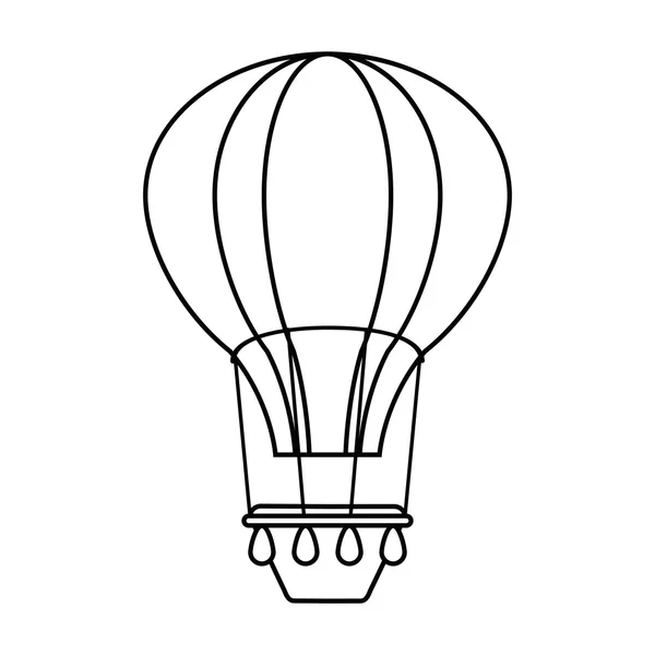 Isolated hot air balloon design — Stock Vector