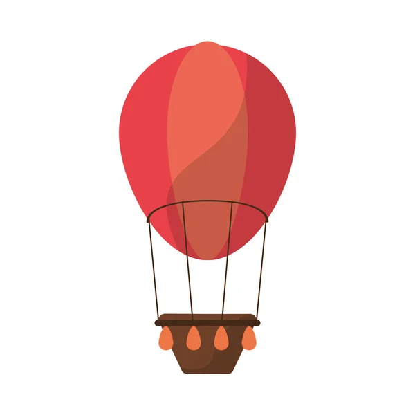 Diseño de globos de aire caliente aislados — Vector de stock