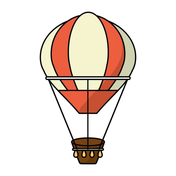 Isolated hot air balloon design