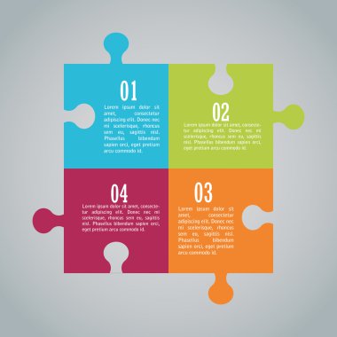 Adımları seçenekleri ve Infographic tasarım