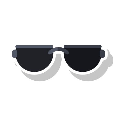 İzole yaz tasarım gözlük