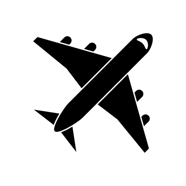 Diseño de avión aislado — Vector de stock