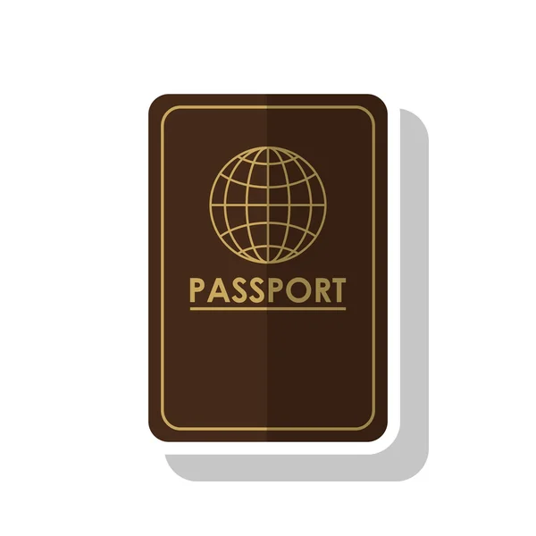 Cestovní pas konceptu cestování a cestovní ruch — Stockový vektor