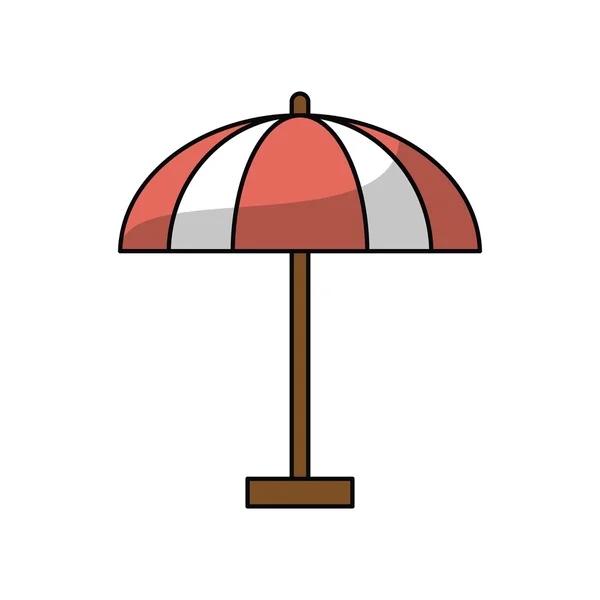 Parapluie d'été isolé design — Image vectorielle