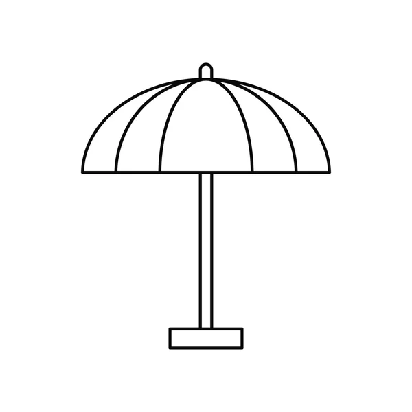 Изолированный летний зонт — стоковый вектор