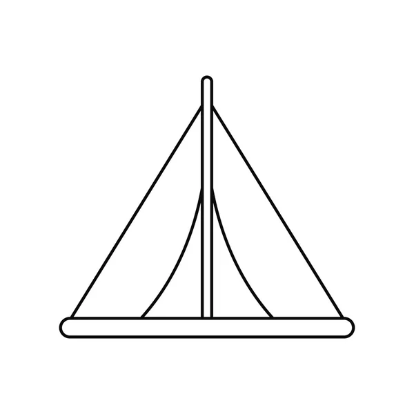 Изолированная палатка для кемпинга — стоковый вектор