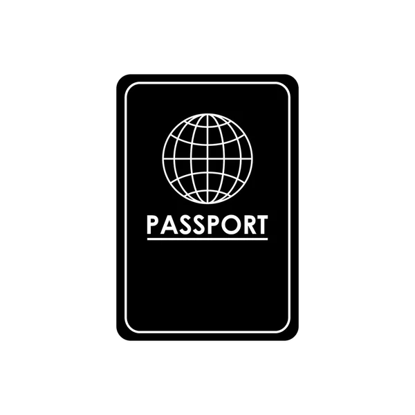 Pasaporte de viaje y concepto de turismo — Vector de stock