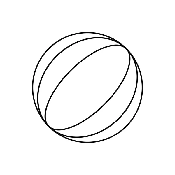 孤立的夏天球设计 — 图库矢量图片