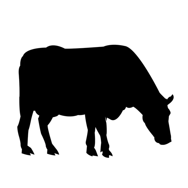 Conception de vache noire et blanche — Image vectorielle