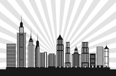 Binalar büyük şehir tasarım