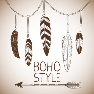 Boho tarzı bohemic ve süsleme tasarlamak