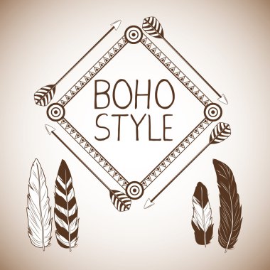 Boho tarzı bohemic ve süsleme tasarlamak