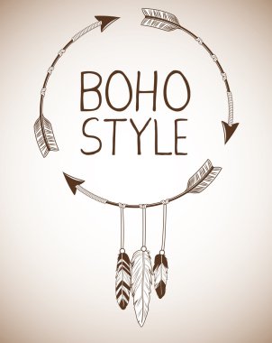 Boho tarzı bohemic ve süsleme tasarlamak