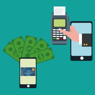 Smartphone alışveriş ve ödeme tasarım